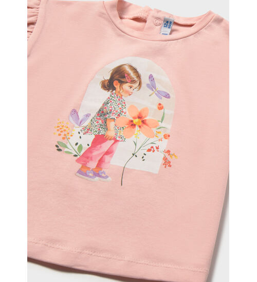 dětské letní tričko s holčičkou Mayoral 1080-97