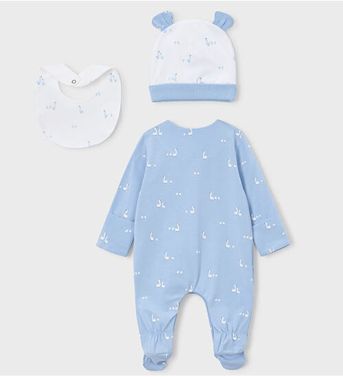 kojenecká souprava se slintáčkem a čepičkou Mayoral 1728-81