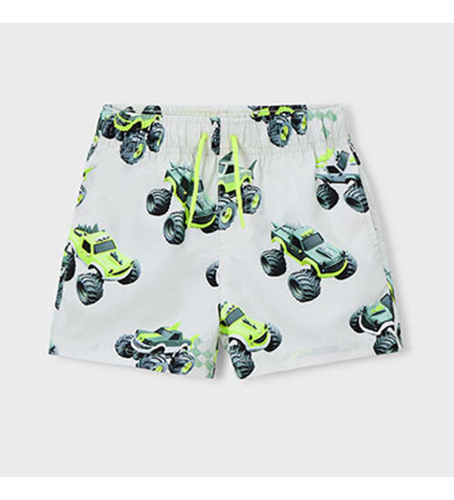 dětské koupací šortky s monster trucky Mayoral 3611-84