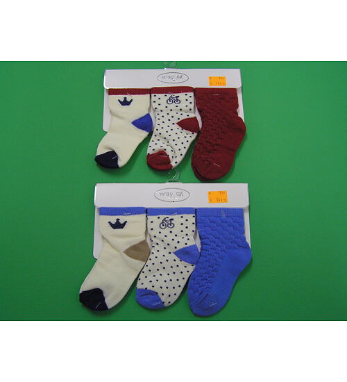 Mayoral - kojenecké ponožky 3 páry v balení