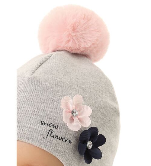 zimní čepička pro miminko Marika Snow flowers