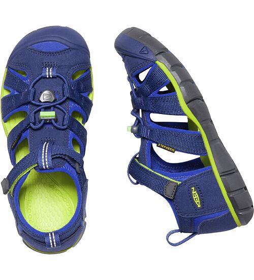 dětské sandály Keen Seacamp II CNX blue depths/chartreuse