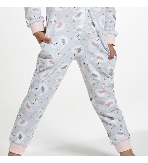dětský pyžamový overal dívčí Cornette 384/136 Swan2 labutě