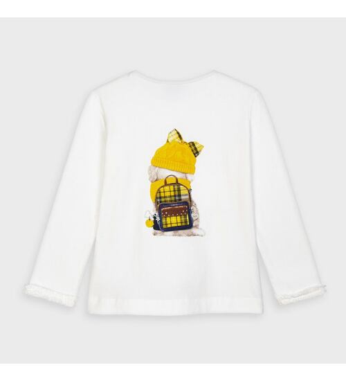 dětské tričko s pejskem ve žluté čepici Mayoral 4064-82