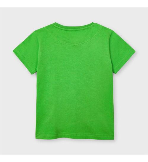 bavlněné zelené triko s autem Mayoral 3039