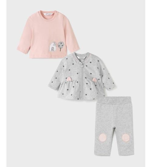 Mayoral Newborn set mikina, kalhoty, triko 2671-19