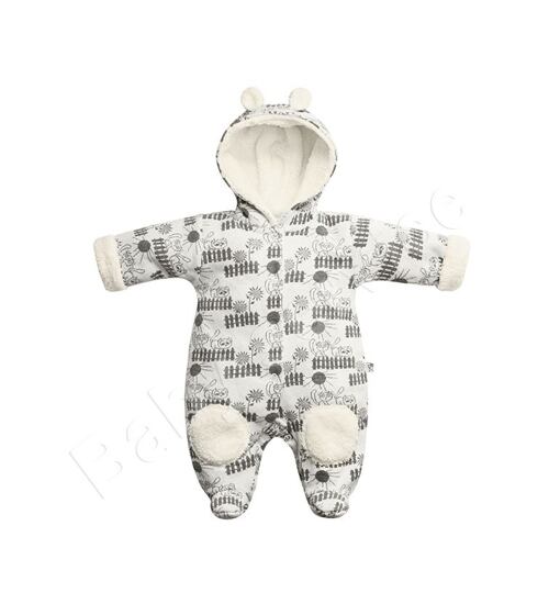 zateplený kojenecký overal s kočičkami Baby Service