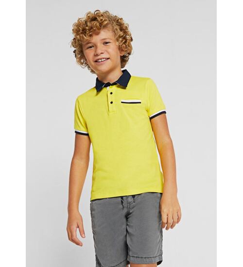 chlapecké žluté triko s límečkem Nukutavake Mayoral 6107-42