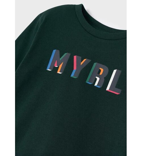 Mayoral basic triko s barevným nápisem 173-46