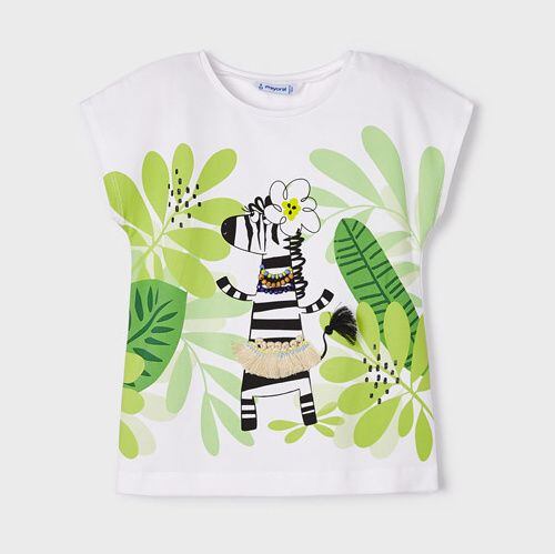 dětské letní tričko se zebrou tanečnicí Mayoral 3069-21