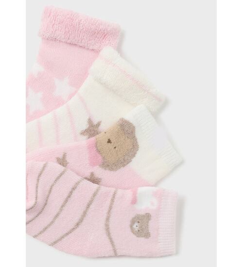 teplé ponožky pro miminka 4 páry Mayoral 9653-15 růžové