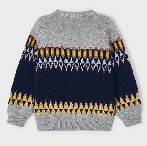 dětský pletený svetr se vzorem Mayoral 4321-62