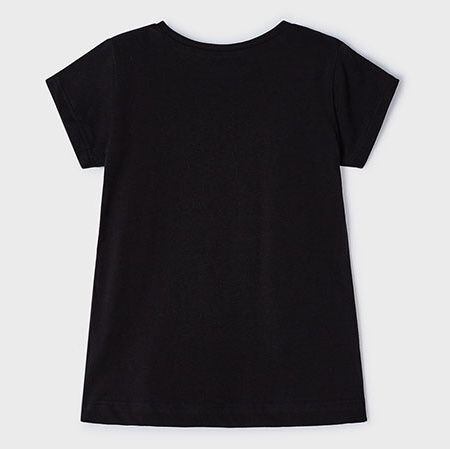 dětské černé tričko s veselým obrázkem Mayoral 3090-52