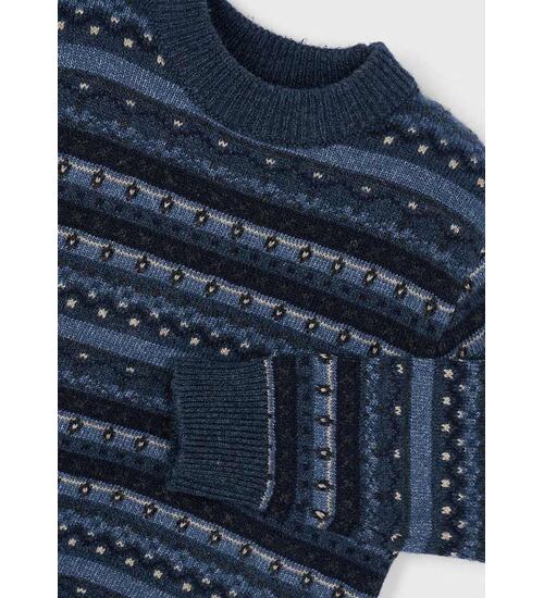 dětský pletený svetr vzorovaný Mayoral 4381-14