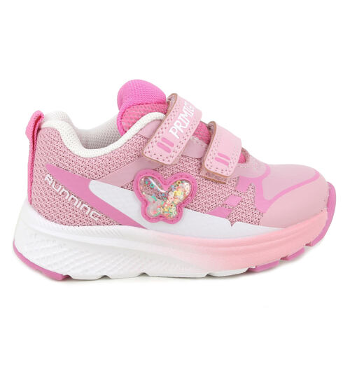 dětské růžové tenisky Primigi na suché zipy