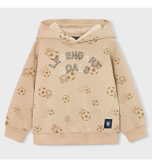 dětská mikina s kapucí motiv fotbal Mayoral 3435-71