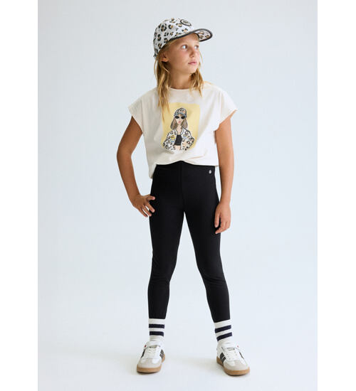 černé dívčí dlouhé legíny Mayoral 752-79