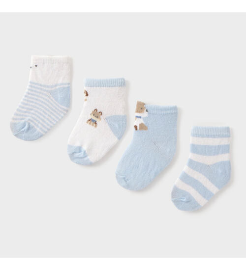 kojenecké ponožky s pejsky 4 páry Mayoral 9054-47