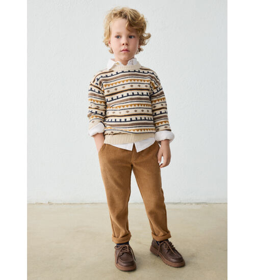 dětské manšestrové kalhoty jogger Mayoral 4514-87