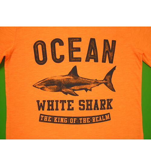 chlapecké triko se žralokem Mayoral 6016 velikost 170 lososové