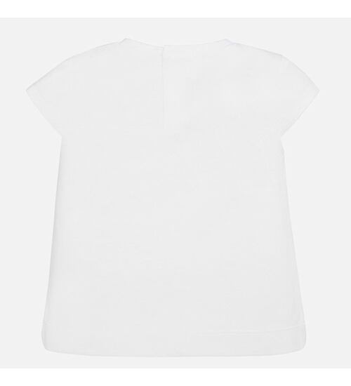 bílé tričko s kytičkou pro batolata Mayoral 1063