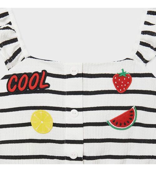 letní dívčí komplet cool crop top s kraťasy Mayoral 6280