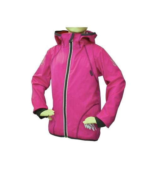 dívčí Fantom bunda letní softshell s membránou růžová velikost 110 až 122