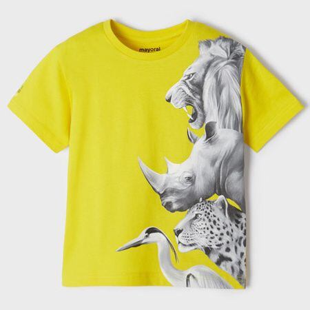 dětské letní žluté triko safari Mayoral 3003-39