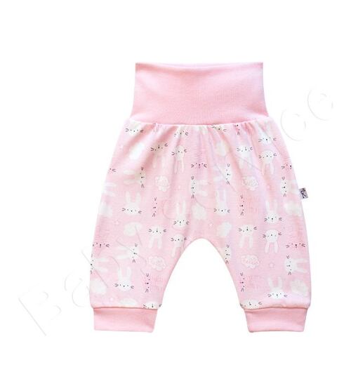 buggy kalhoty Baby service růžové se zajíčky