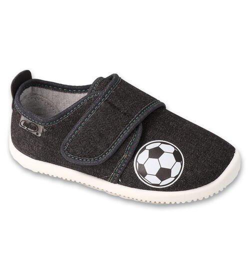 dětské barefoot bačkory Befado Softer s fotbalovým míčem