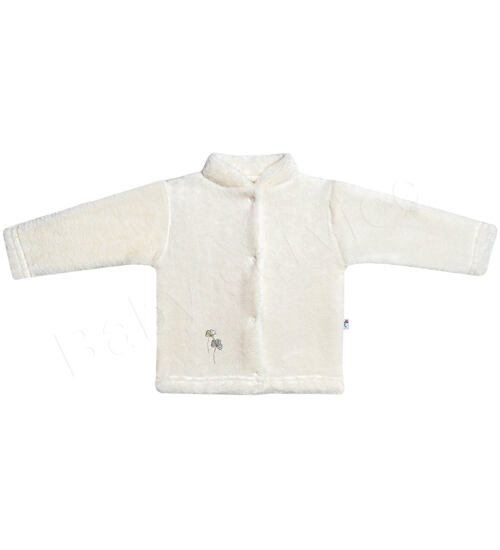 kojenecký neutrální plyšový kabátek Baby service