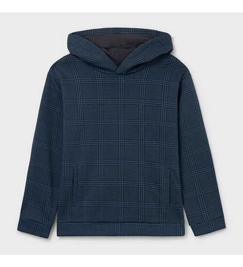  Mayoral chlapecká károvaná mikina s kapucí