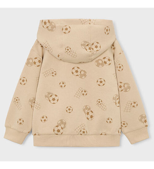 dětská mikina s kapucí motiv fotbal Mayoral 3435-71