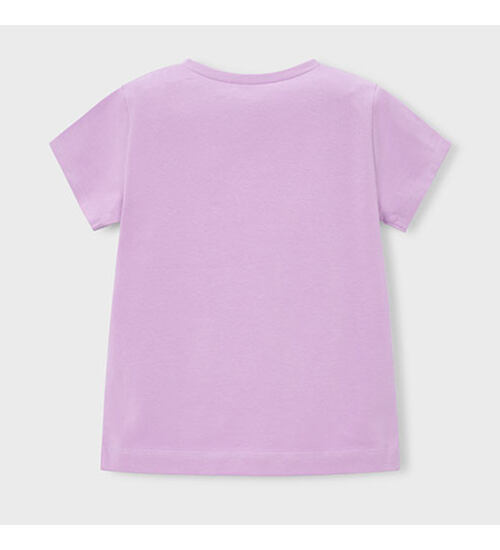 dětské letní tričko fialové s kytičkou Mayoral 174-59