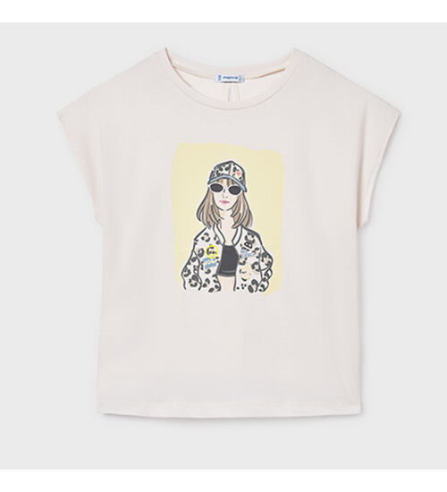 oversize dívčí triko letní 