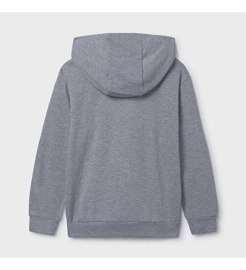 chlapecká basic šedá mikina na zip s kapucí Mayoral 804-55