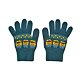 prstové pletené dětské rukavice mimoni modré pro věk 8-10 let