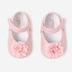 kojenecké růžové baleríny s kytičkou 9740-46