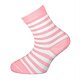 dětské růžové pruhované ponožky