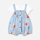 kojenecký bavlněný letní overal s tričkem Mayoral 1638-43 pro holčičku