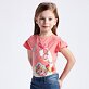 pestrobarevné dětské dívčí triko se střapečky Mayoral 3019-24