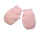 růžové bavlněné rukavičky pro miminka