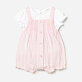 růžový bavlněný letní overal s tričkem Mayoral 1638-42 pro miminka